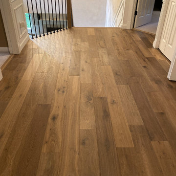 House Remodel - French White Oak Wood Floors and Full Staicase Reconstruction
