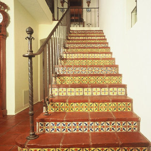Spanish stair case railing.