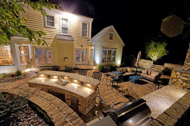 Outdoor Kitchen Lighting by Southern Lights of NC.