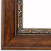 Walnut Scrolled Gold Picture Frame, Solid Wood, 8"x10"