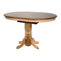Sunset Trading Brook Round or Oval Extension Pub Table - Indoor Pub And Bistro Tables