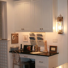 desk in kitchen