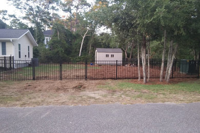 Oak Island 41st Street Fencing and lot clearing.
