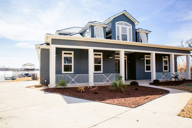 Example of a beach style exterior home design in Dallas