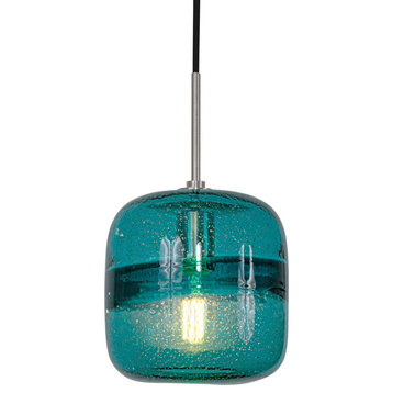 Light Line Voltage Pendant And Canopy, Teal Bronze