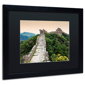 Philippe Hugonnard 'Great Wall XXI' Art, Black Frame, Black Matte, 20"x16"