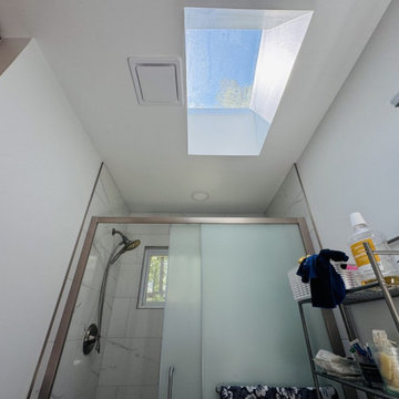 Bathroom Skylight Over the New Shower, Baltimore MD