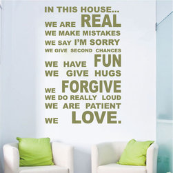 In This House Wall Quote - Wall Decals