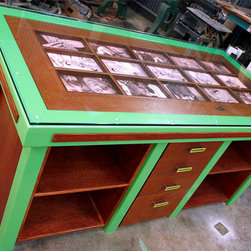 Green Breakfast Bar - Kitchen Islands And Kitchen Carts