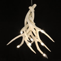 Roll & Hill - Roll & Hill Superordinate Antler Chandelier - 4 Antlers - Chandeliers
