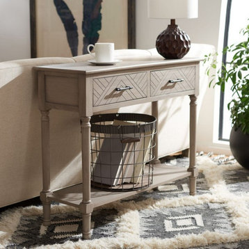 Lovell 2 Drawer Console Table Greige