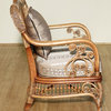Solid Wood & Rattan Bentwood Elizabethan Lounge Arm Chair