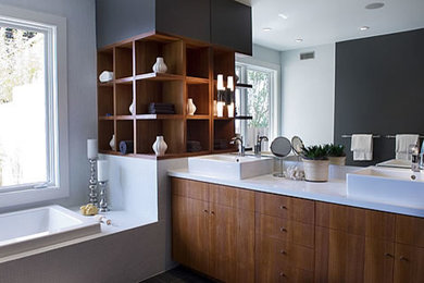 Bathroom - contemporary bathroom idea in Austin