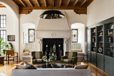 Example of a living room design in Boston