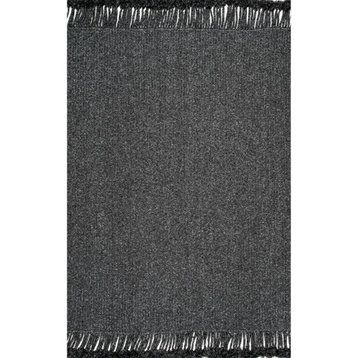 Casuals Contemporary Area Rug, Charcoal, 12'x15'