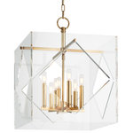 Hudson Valley - Hudson Valley Travis 8-LT Pendant 5920-AGB - Aged Brass - This 8-LT Pendant from Hudson Valley has a finish of Aged Brass and fits in well with any Sculptural & Geometric, Luxe Elegance style decor.