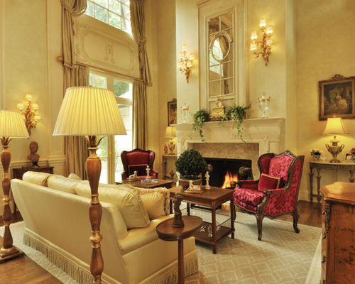 french country formal living room