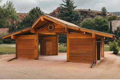 Example of an arts and crafts shed design in Denver