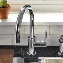 Blanco BLANCOPURUS II Kitchen Faucet With Metal Side Spray 440607 - Kitchen Faucets