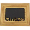 Marry Me Oak Picture Frame and Oak Matte, 5"x7", Horizontal