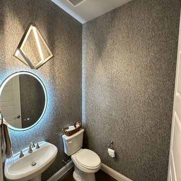 Powder room wallpaper installation New York, NY - 10023
