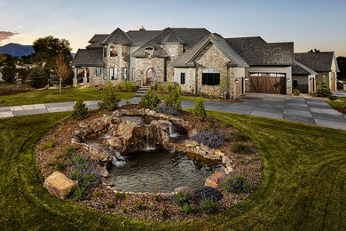 Inspiration for a mediterranean exterior home remodel in Denver