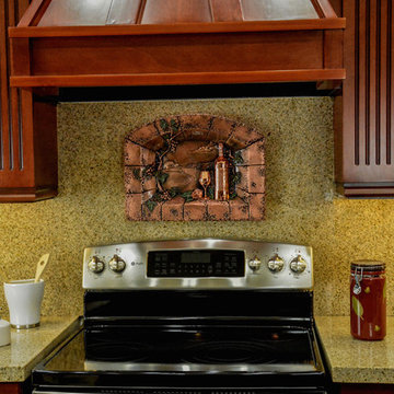 Pleasant Evening Backsplash in Copper finish