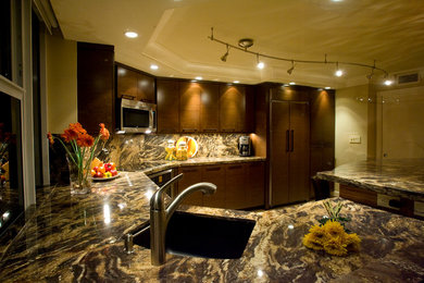 Example of a trendy kitchen design in Miami