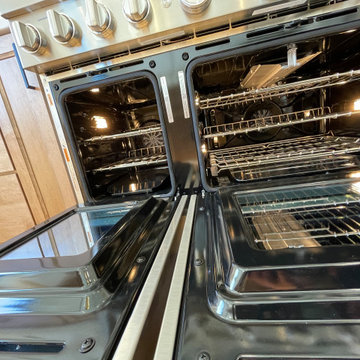 Ivory Painted and Maple Pecan Kitchen Design in Bettendorf, Iowa