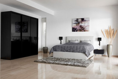 Bedroom - mid-sized modern bedroom idea in San Francisco