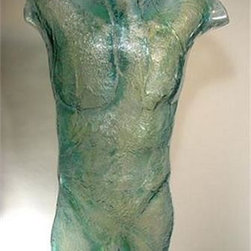 Sensitivity Glass Male Torso Sculpture - Sculptures
