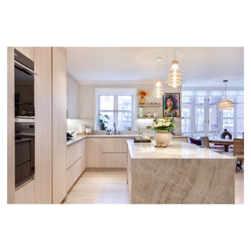 Whole open plan kitchen refresh with bespoke joinery