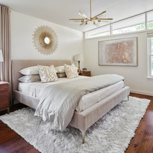 mid century modern master bedroom