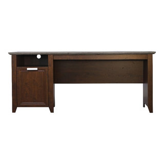 Hondah Solid Wood 70 Inch Modern Dual Sided Storage Executive Desk