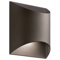 Wesley 1 Light Outdoor Wall Light in Textured Architectural Bronze