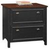 Fairview 2 Drawer Lateral File Cabinet in Antique Black - Engineered Wood