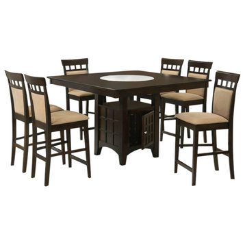 Gabriel 7-piece Square Counter Height Dining Set Counter Height Dining Table