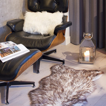 Gordon Faux Fur Rug - Gradient Chocolate 2x3