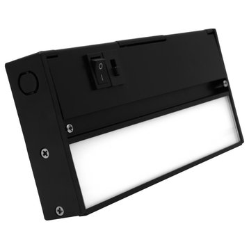 NUC-5 Series Selectable LED Under Cabinet Light, Black, 8