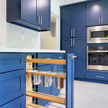 Affordable Navy Blue Shaker RTA Kitchen Cabinets | The Cabination
