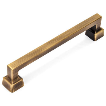 Cosmas 1481-160BAB Brushed Antique Brass Modern Contemporary Cabinet Pull
