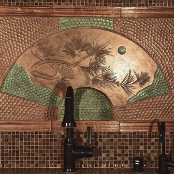 Japanese Art Backsplash