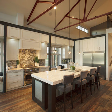 Malbec Homes - Restored Hemlock Used as Flooring