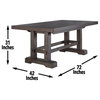 Napa Dining Table, Brown