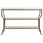 Uttermost - Uttermost Deline Gold Console Table - Bob and Belle Cooper founded The Uttermost Company in 1975, and it is still 100% owned by the Cooper family. The Uttermost mission is simple and timeless: to make great home accessories at reasonable prices. Inspired by award-winning designers, custom finishes, innovative product engineering and advanced packaging reinforcement, Uttermost continues to deliver on this mission.