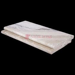 leonardo bullnose travertine pool copings 16x24 - Wall And Floor Tile