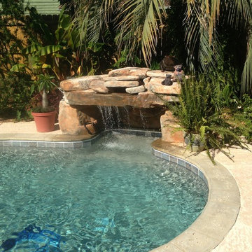 Custom Pool with Alcove Waterfall