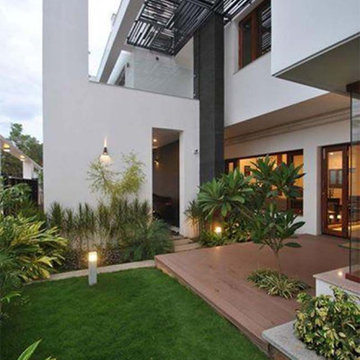 Villa backyard landscape