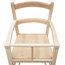 Solid Wood Country High Chair, Natural Beech