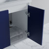 Dello 30" Single Bathroom Vanity Set With V Legs, Blue